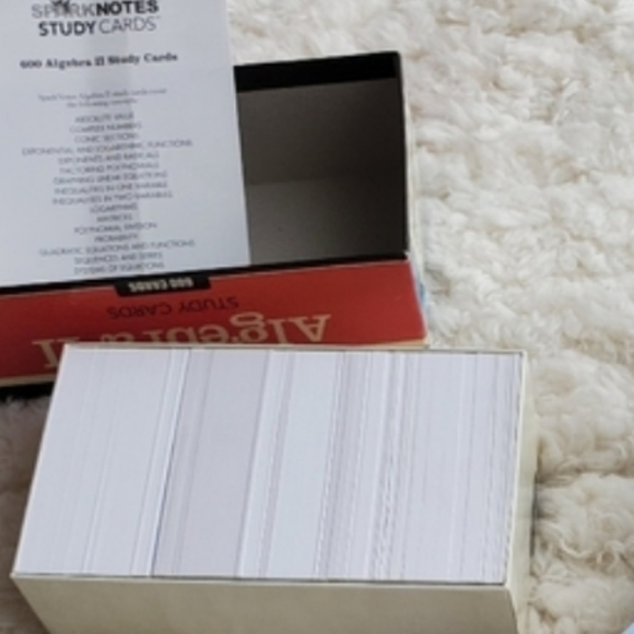 Spark Notes Flash Cards: Algebra II - Picture 3 of 5